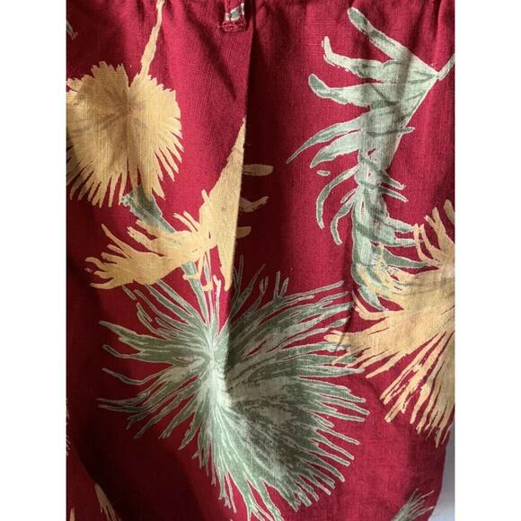 Free People Women’s Size Small Malibu Romper Print Hawaiian Tropical Resort Boho - Picture 4 of 5